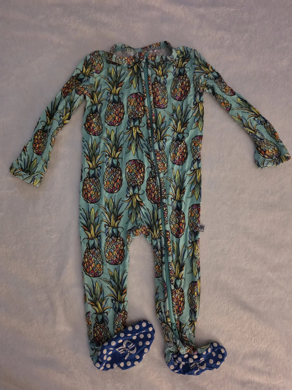 Bums & Roses Feelin' Pine Bamboo Zippy 6-9m